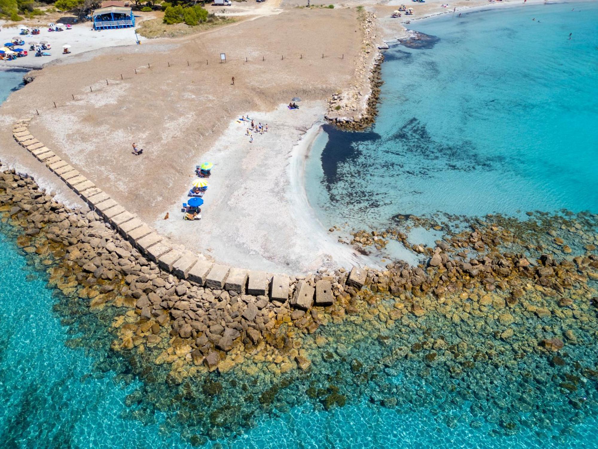 Rustico Porto Pino 30 Mt Dalla Spiaggia Exterior foto