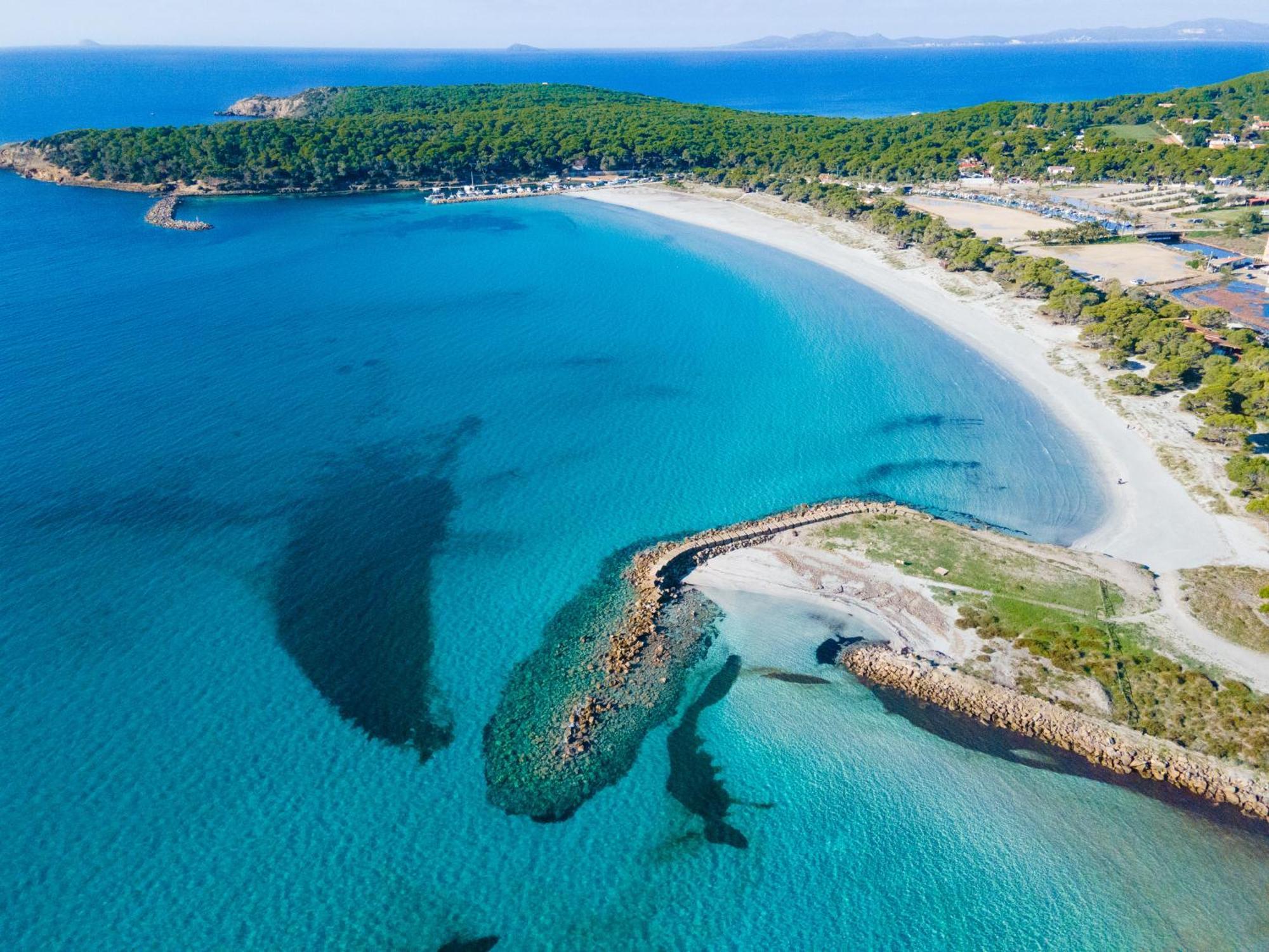 Rustico Porto Pino 30 Mt Dalla Spiaggia Exterior foto